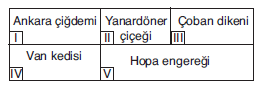 YGS Biyolojik Çeşitlilik ve Türkiye Soruları 