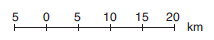 YGS Haritalarda Uzunluk Hesaplama Soruları Test 2