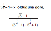 YGS Özdeşlikler ve Çarpanlara Ayırma Soruları Test 8